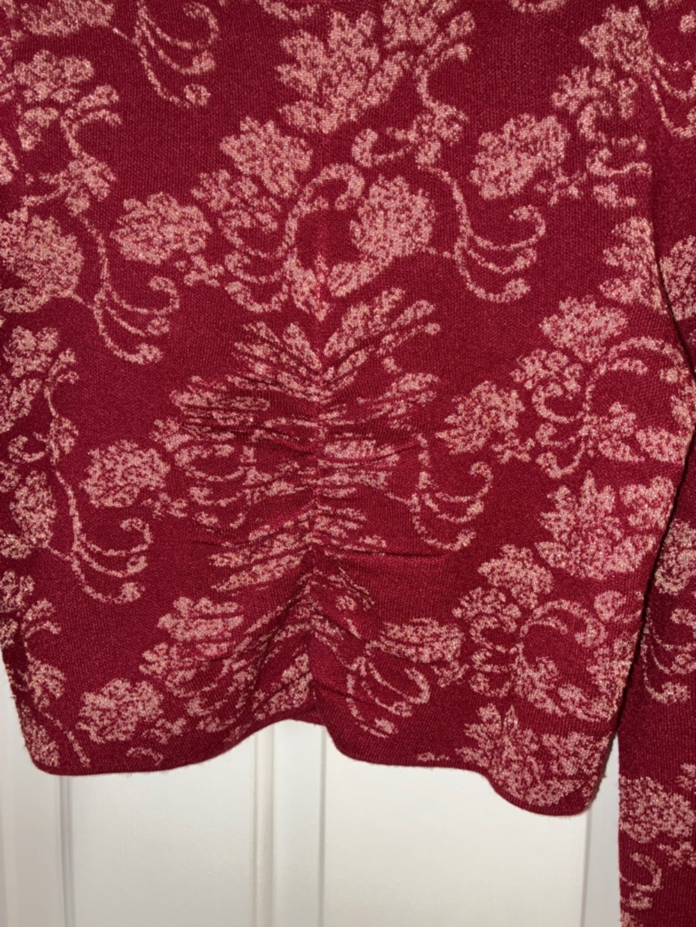 Maeve - Anthropologie Ruched Mock Neck Sweater Sz S - Picture 7 of 12